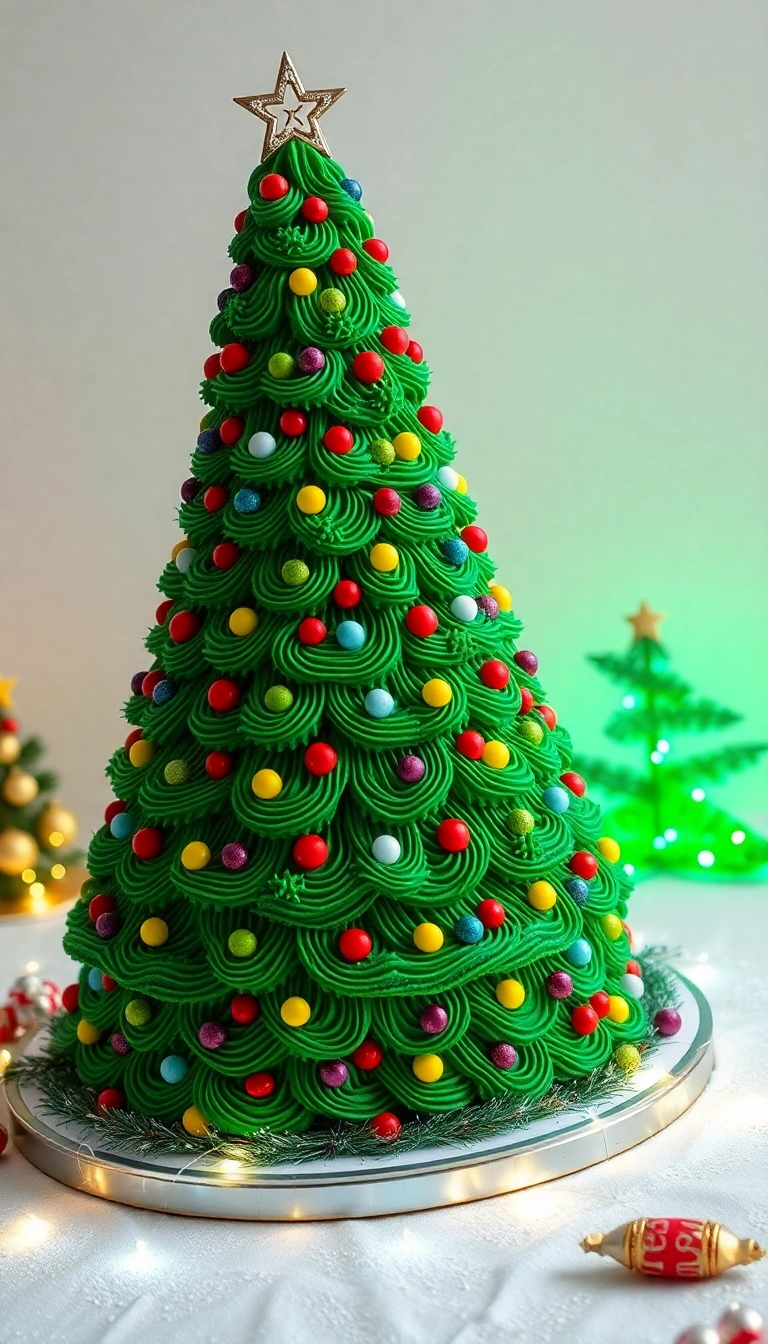 20 Stunning Christmas Cake Designs That Will Wow Your Guests (Number 7 Is a Showstopper!) - 7. Showstopper: The Christmas Tree Cake