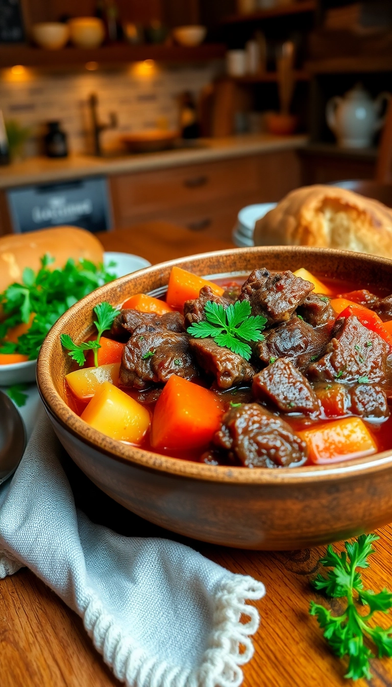 19 Cozy Dinner Ideas That'll Warm Your Heart and Home! - 2. Hearty Beef Stew