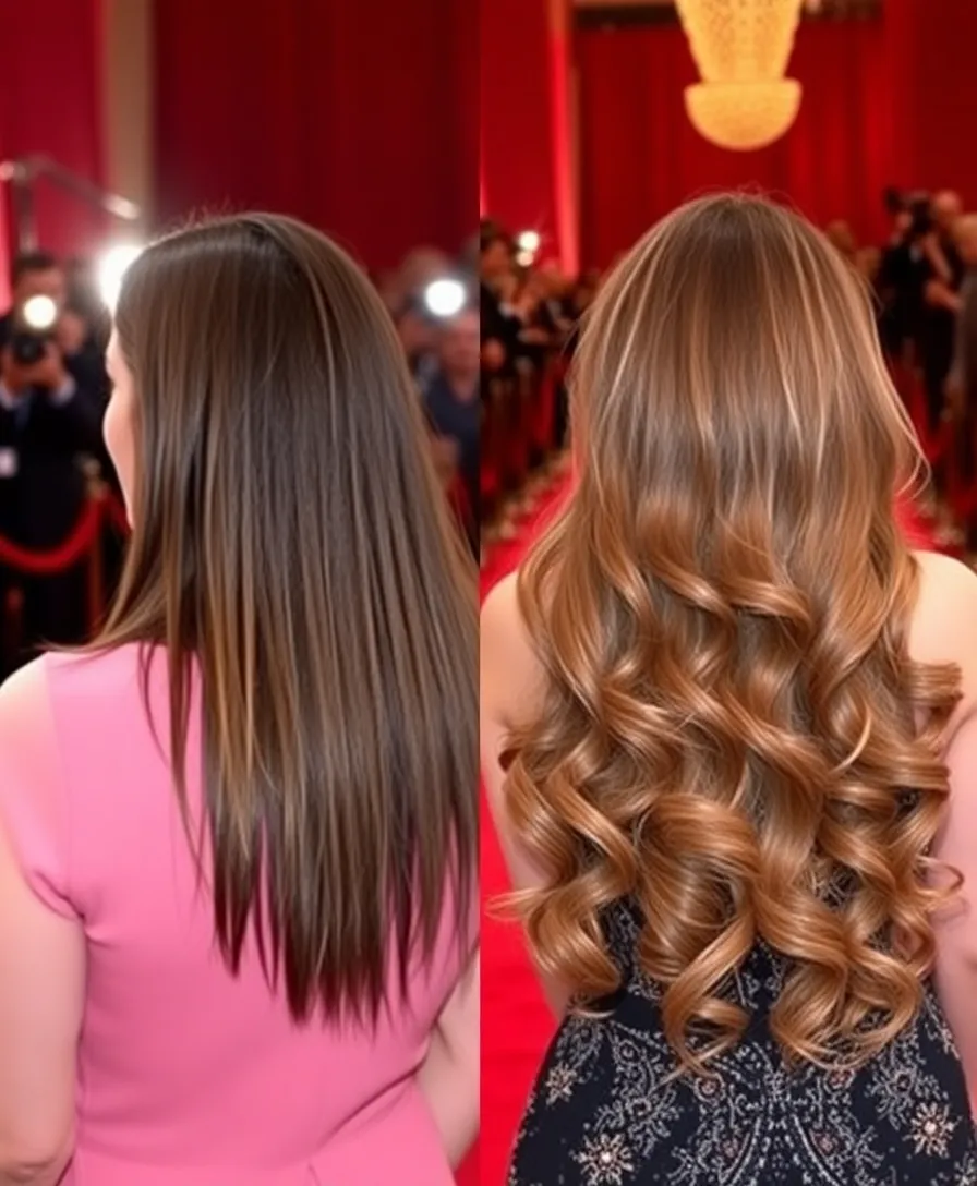 10 Stunning Hair Extensions Before and After Photos That’ll Leave You Speechless! - 7. The Glamorous Red Carpet Look