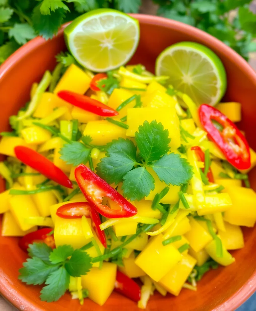 18 Mouthwatering Healthy Salads That'll Make You Forget All About Pizza (#6 Is a Must-Try!) - 8. Thai Mango Salad