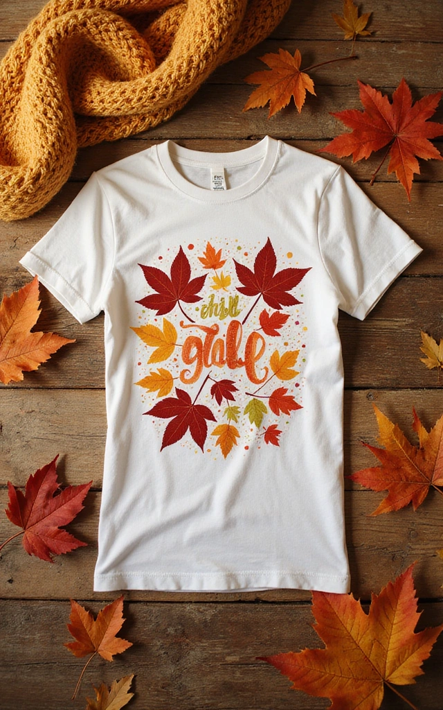 19 Seasonal T-Shirts That'll Get You in the Festive Spirit (Wait Until You See #10!) - 1. Cozy Autumn Leaves