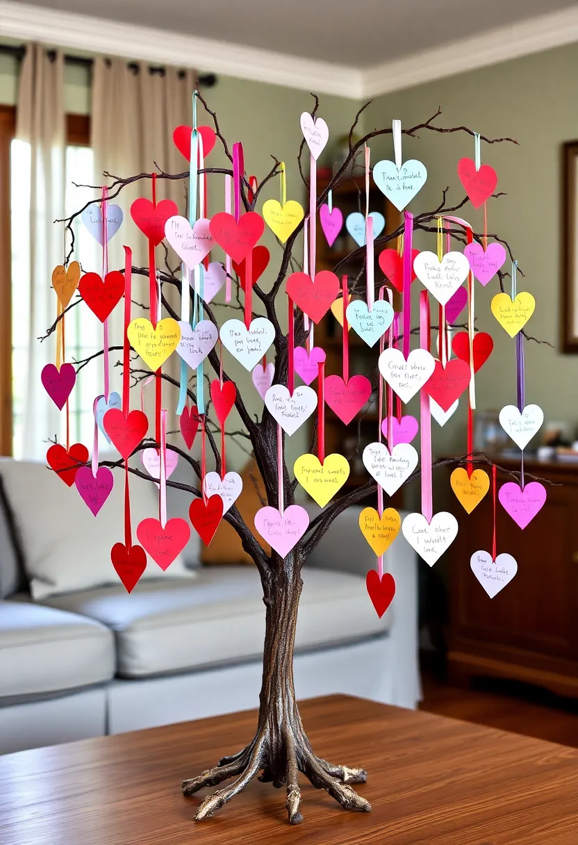 10 Fun Valentine's Day Decorations Crafts for the Whole Family (Get Ready for #4!) - 5. Love Tree Display