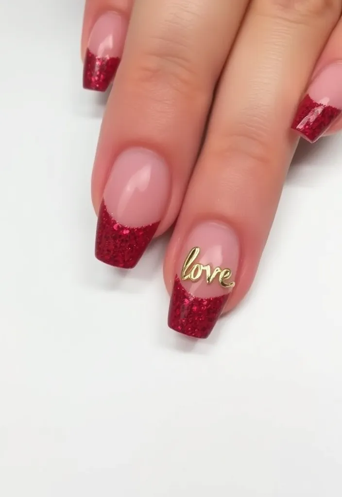 Valentine's Day Nails Designs: 10 Must-Try Ideas for a Romantic Look! 💘 - 3. Love Letter Tips