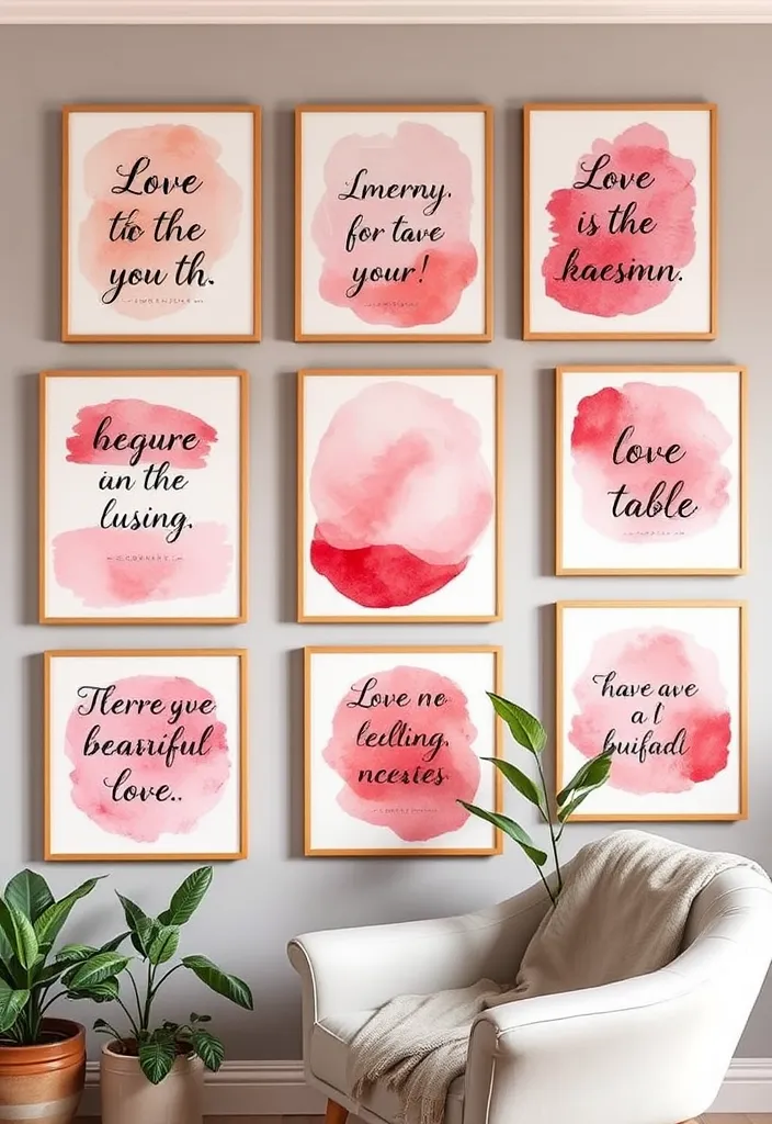 19 DIY Valentine's Day Wallpapers That Are So Easy to Create (You'll Want to Try #1!) - 2. Watercolor Love Quotes