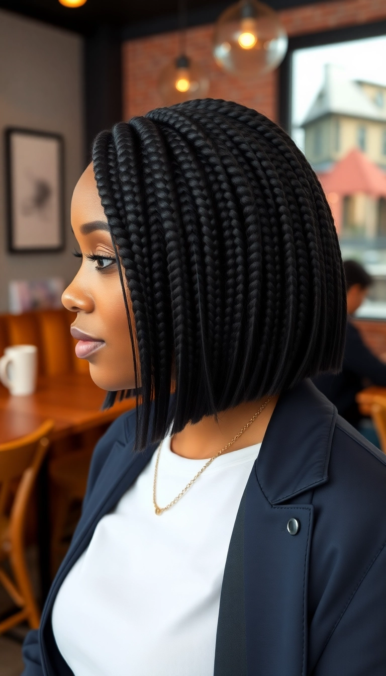 24 Stunning Braided Hairstyles for Black Women That Will Turn Heads! - 18. Braided Bob