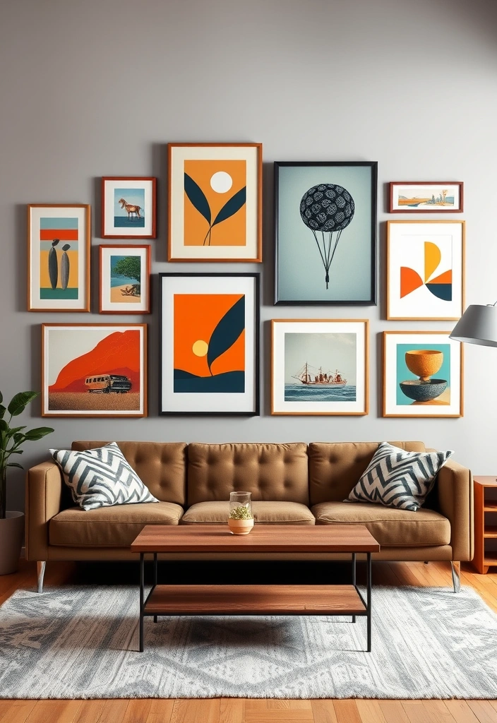 12 Stunning Mid-Century Modern Furniture Pieces That Will Transform Your Living Room! - 9. Unique Wall Art