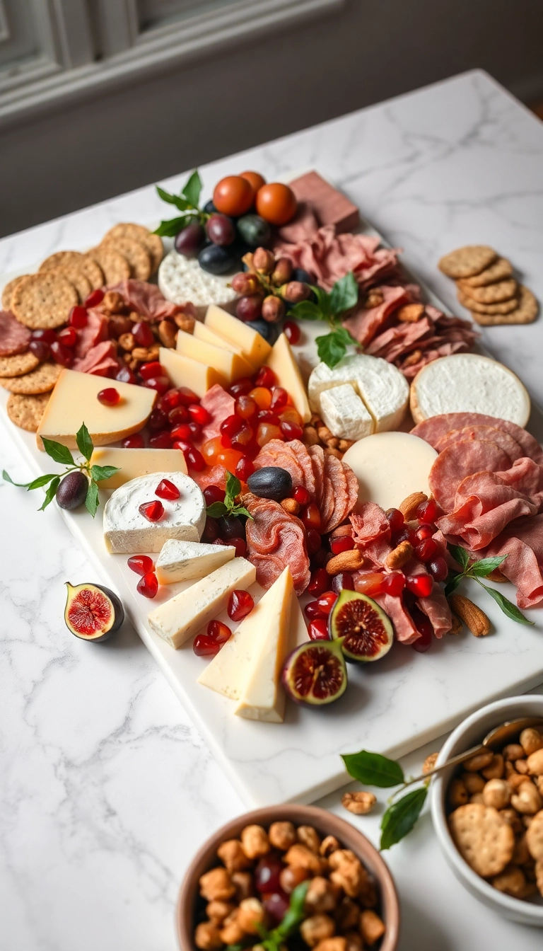 20 Christmas Charcuterie Board Ideas That Will WOW Your Guests! - 1. Classic Holiday Board