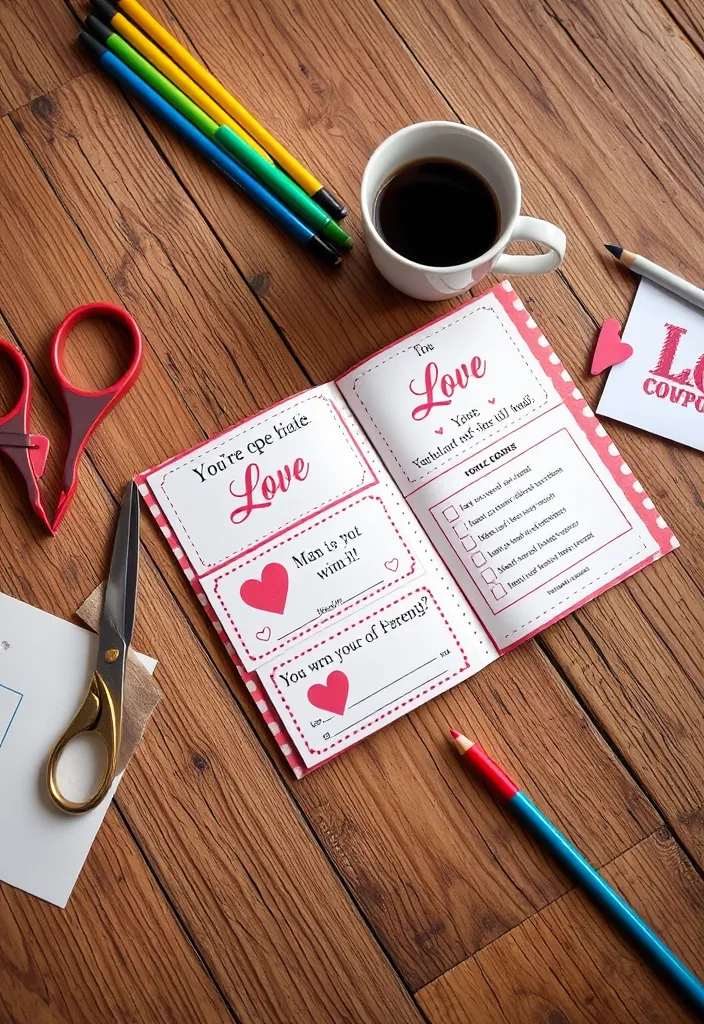 20 DIY Valentine's Day Projects That'll Impress Your Loved One (You’ll Want to Try #5!) - 2. Handmade Love Coupons