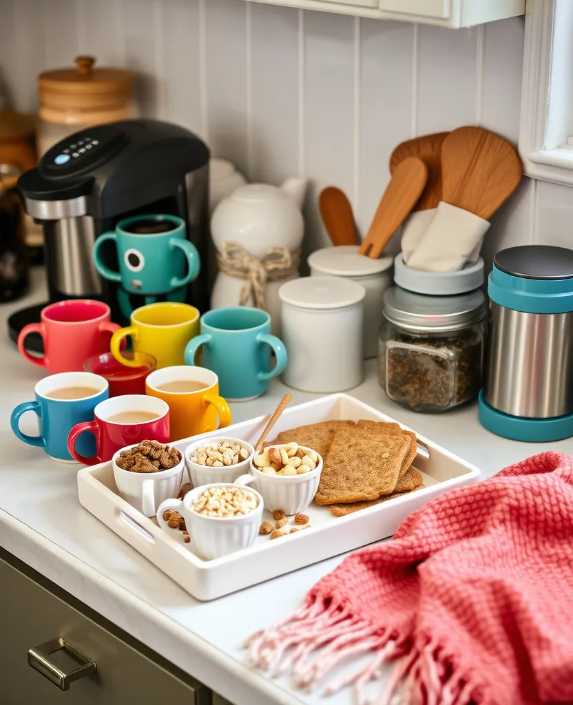 16 Cozy Holiday Home Styling Ideas to Embrace After Christmas! - 11. Create a Hot Beverage Station