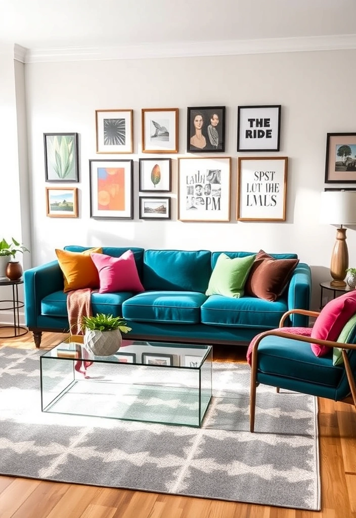 12 Stunning Mid-Century Modern Furniture Pieces That Will Transform Your Living Room! - 3. Vibrant Velvet Sofa