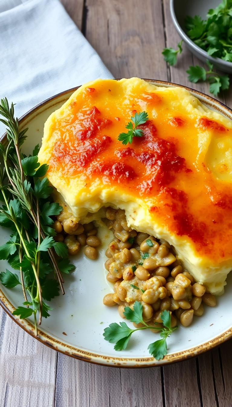 24 Mashed Potatoes Dinner Meals Ideas That Will Make You Drool! - 21. Mashed Potato and Lentil Bake