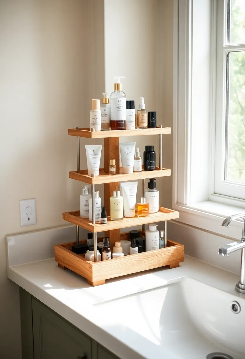 21 Bathroom Storage Hacks That'll Transform Your Space (You Won't Believe #10!) - 2. Invest in a Tiered Organizer