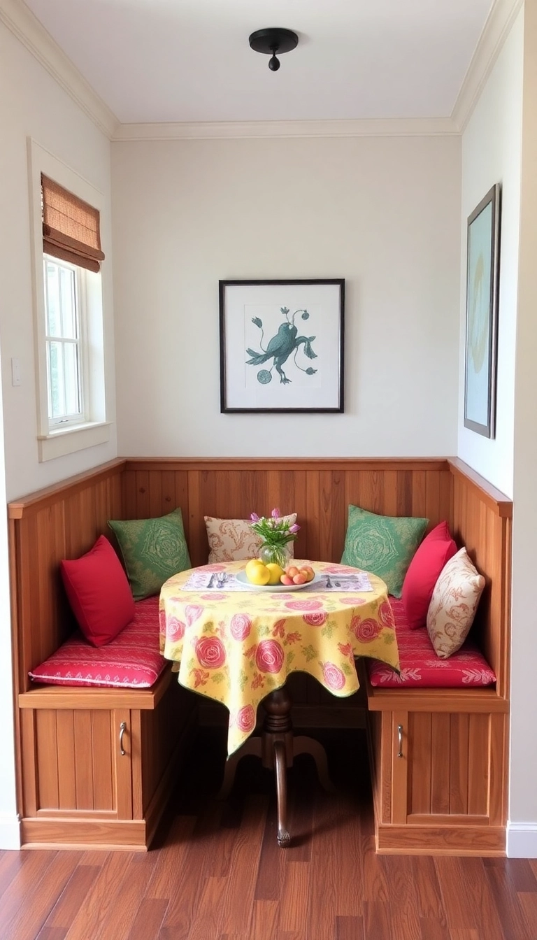 15 Stunning Corner Dining Table Ideas That'll Transform Your Space! - Cozy Banquette Seating