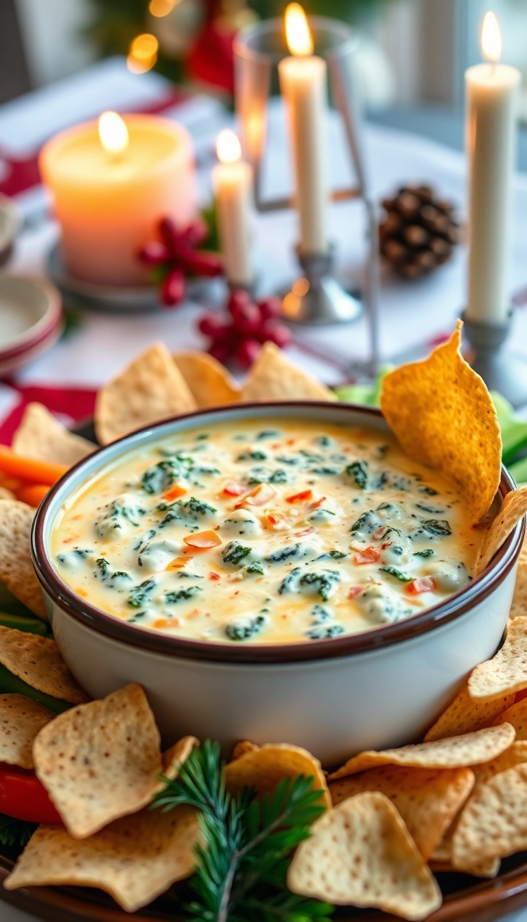 24 Irresistible Christmas Food Ideas for Your Next Holiday Gathering (Wait Until You See #5!) - 6. Spinach and Artichoke Dip