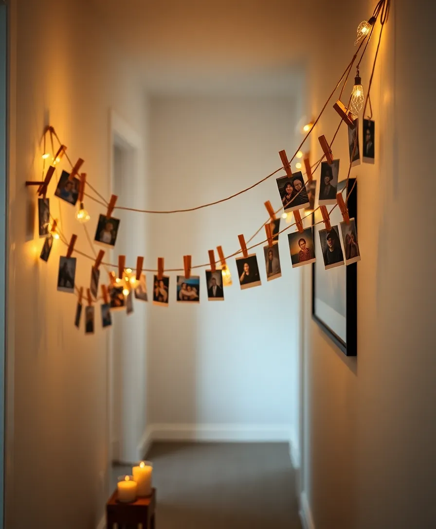 25 Easy DIY Home Decor Projects You Can Do This Weekend (You Won't Believe #12!) - 4. Photo Collage on a String