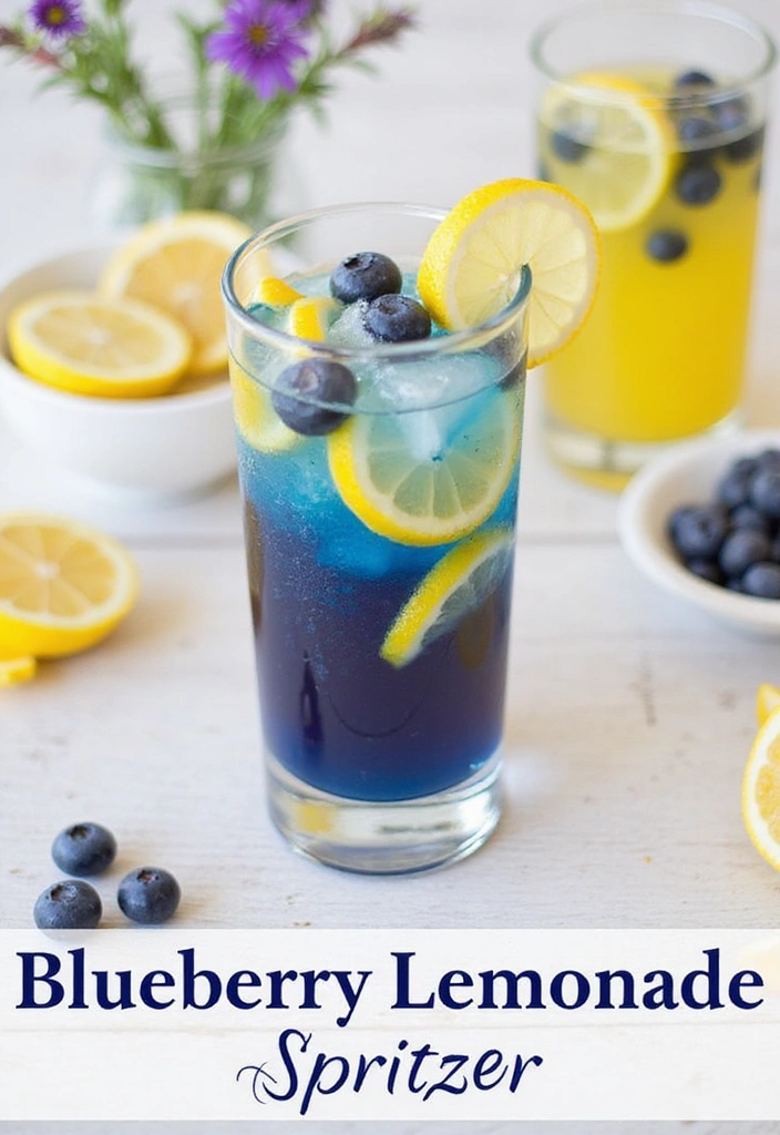 4. Blueberry Lemonade Spritzer