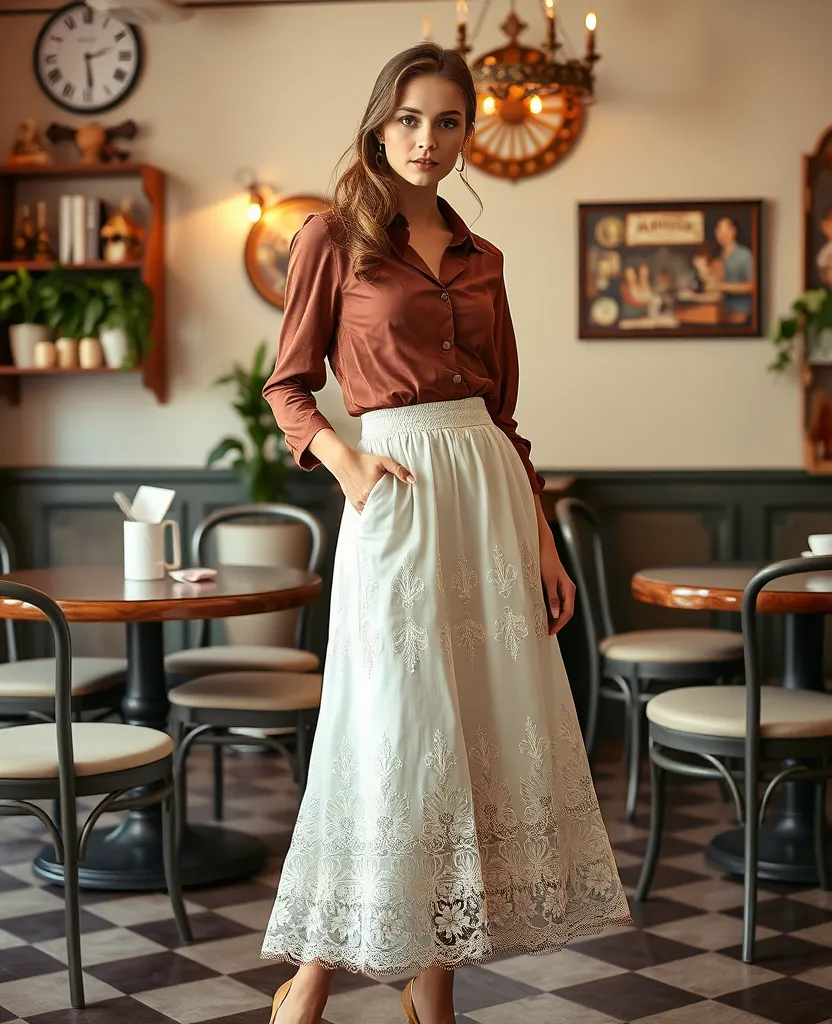 10 Stunning Rococo Outfits That'll Make You Feel Like Royalty! - 6. The Chic Rococo Skirt