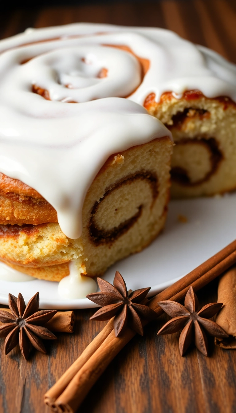 21 Fall-Themed Cake Ideas That'll Make Your Taste Buds Dance! - 4. Cinnamon Roll Cake