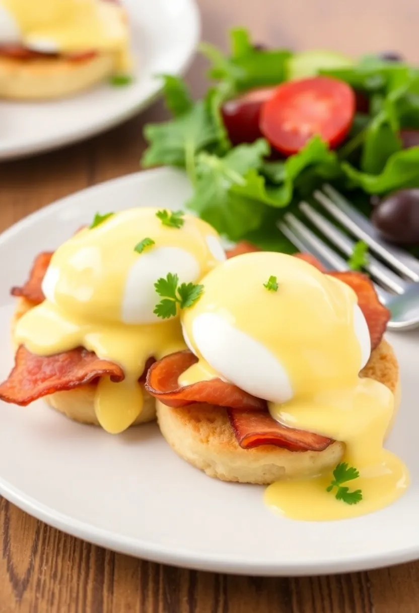 10 Gourmet Breakfast Ideas That Will Make You Feel Like a Chef (Brunch Goals!) - 7. Eggs Benedict with Hollandaise Sauce