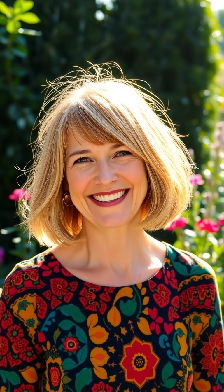 20 Sassy Hair Older Women Hairstyles That Will Turn Heads! - 2. Bold Bob with Highlights