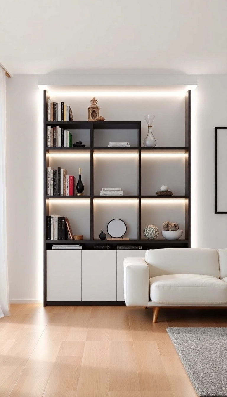 18 Minimalist Lighting Ideas That Will Make Your Living Room Shine Brightly! - 4. Soft LED Strips