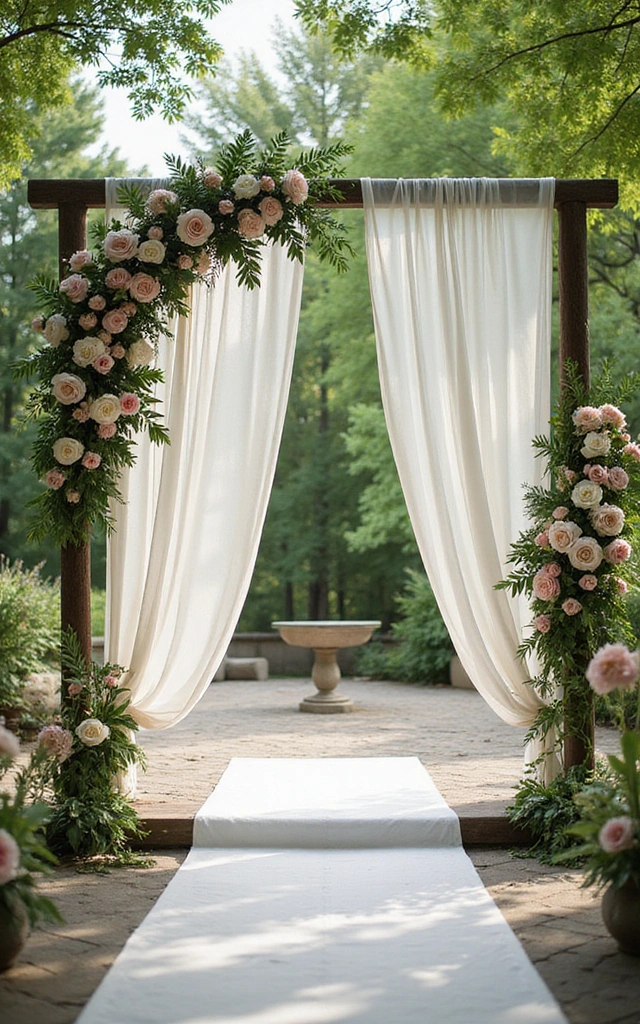 Explore 100 Wedding Decoration Ideas That Will Make Your Dream Day Come True! - 6. Stunning Ceremony Backdrop