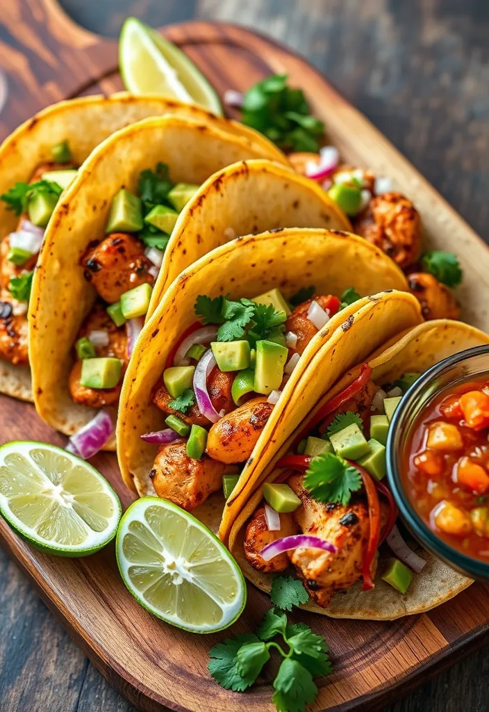 21 Quick and Healthy Meals You Can Make in Under 30 Minutes (Yum!) - 4. Grilled Chicken Tacos