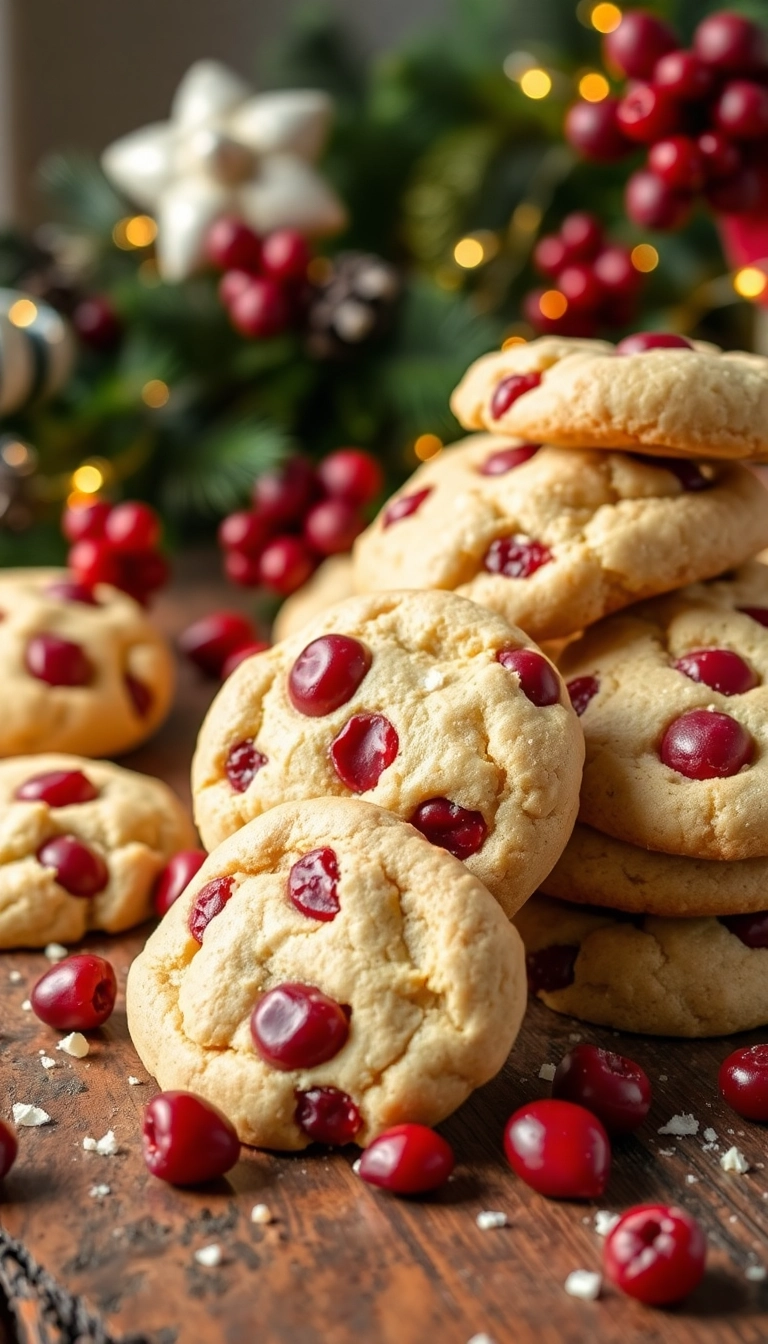 22 Christmas Cookies Ideas That'll Make Your Holidays Sweeter Than Ever! - 22. White Chocolate Cranberry Cookies