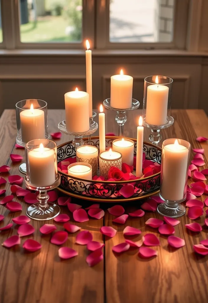 18 Romantic Valentine's Decor Ideas That'll Transform Your Home (Wait Until You See #14!) - 2. Romantic Candle Displays