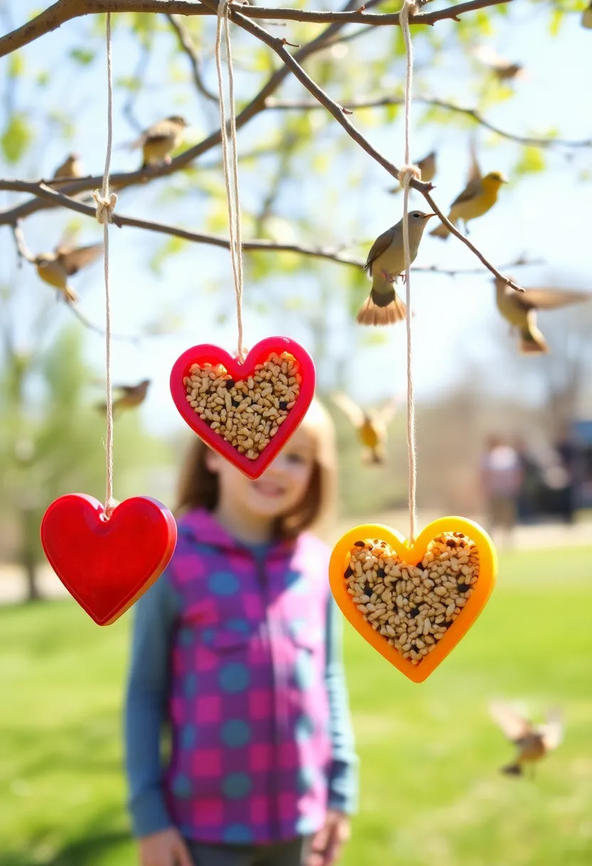 16 Fun Valentine's Day Crafts for Kids That'll Ignite Their Creativity! - 7. Heart-Shaped Bird Feeders