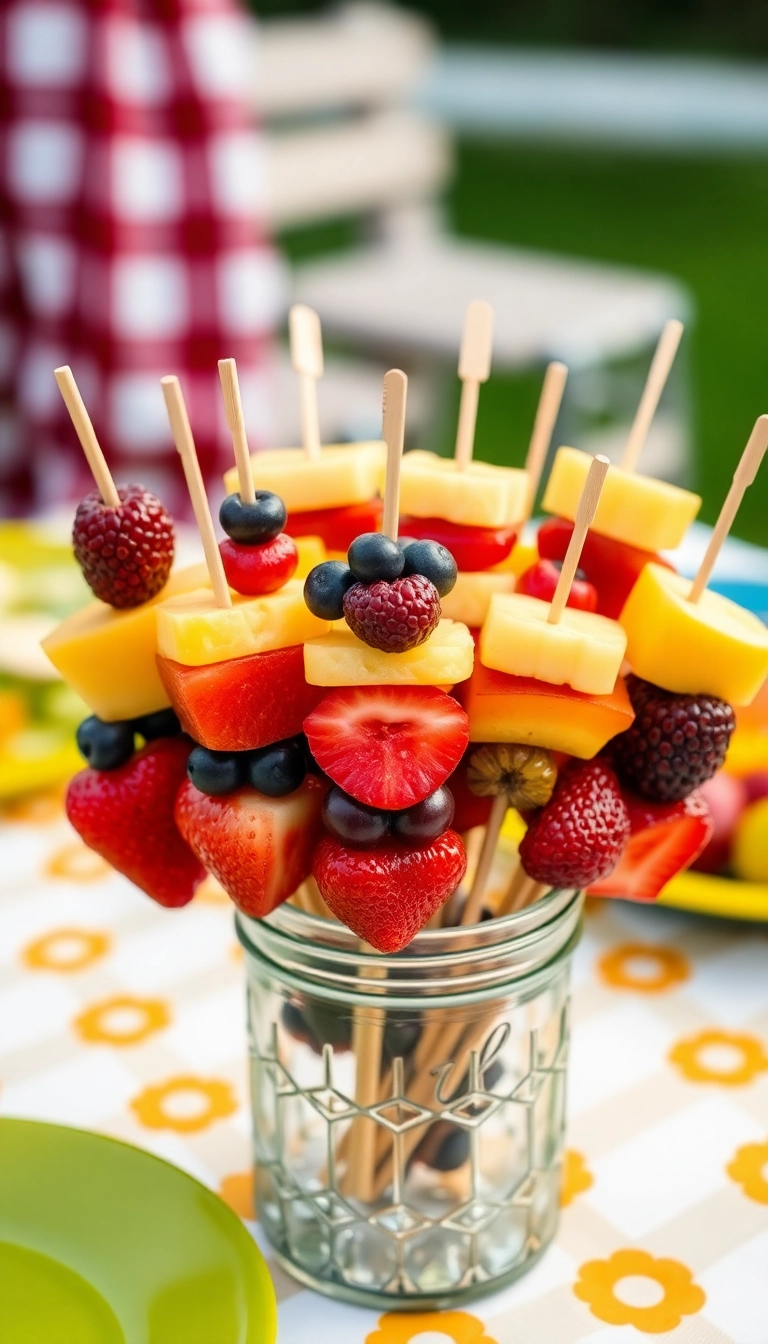 20 Tailgate Food Ideas That Make Game Day Unforgettable (You Won't Believe #7!) - 12. Fruit Skewers