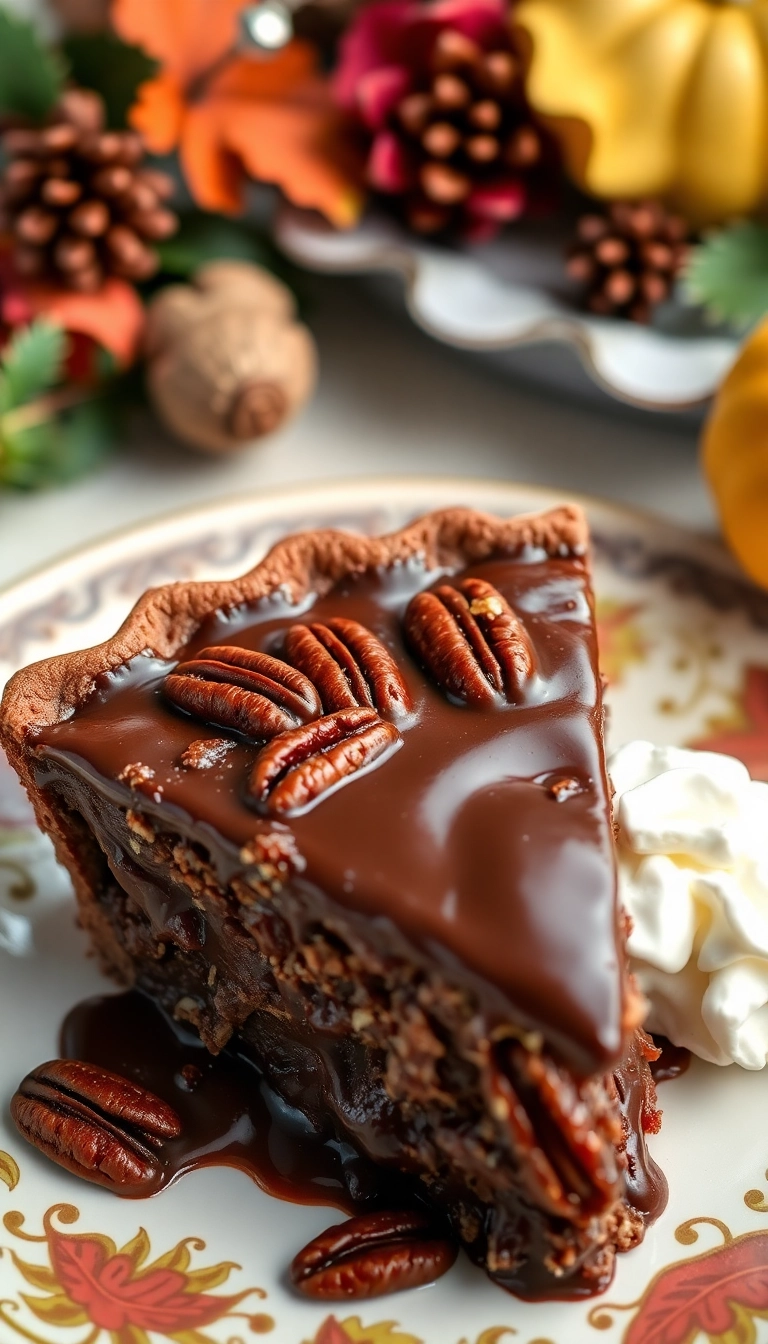 23 Thanksgiving Dinner Ideas That'll Make Your Feast Unforgettable! - 18. Chocolate Pecan Pie