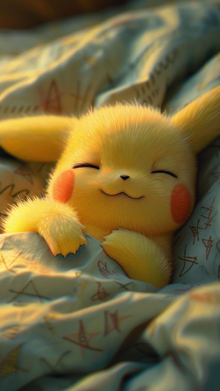 10 Kawaii Pikachu Wallpapers That Will Melt Your Heart (Don’t Miss #3!) - 6. Snuggly Pikachu