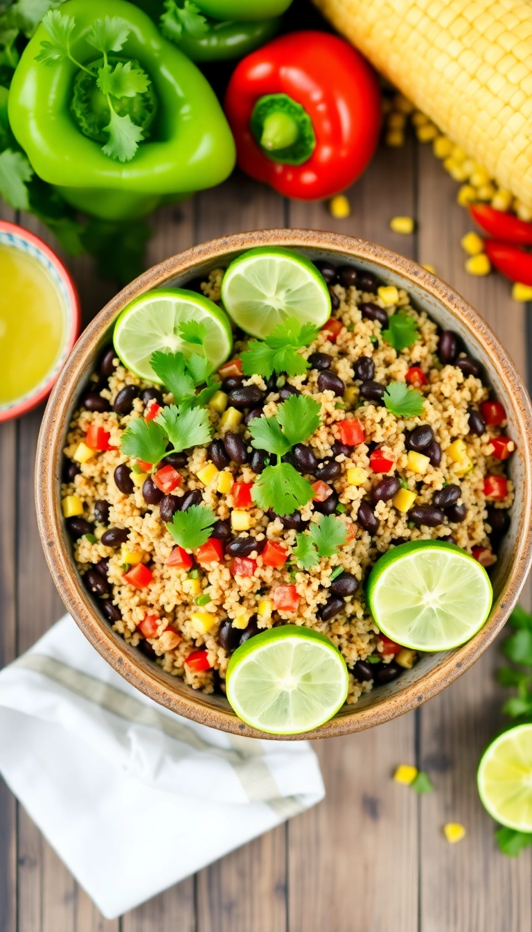 10 Healthy Meals You Can Make in 30 Minutes (Your Family Will Love #5!) - 1. Quinoa & Black Bean Salad