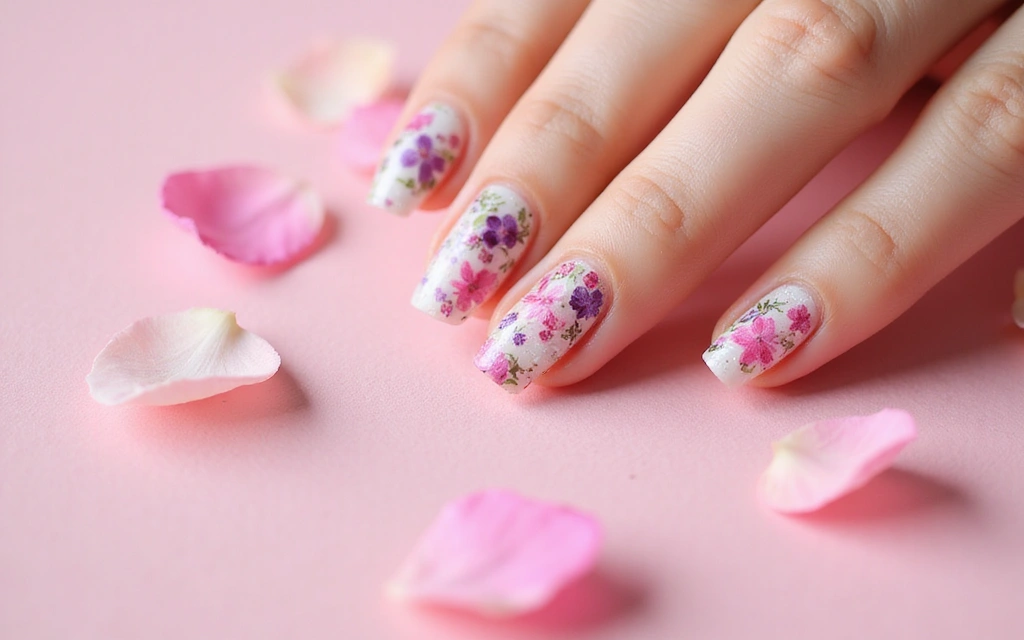 30 Stunning Nail Designs That'll Make You Want to Show Off Your Hands! - 1. Floral Fantasy