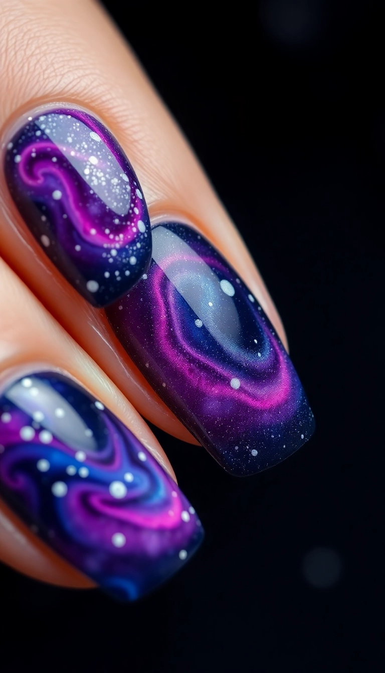 36 Fun Nail Ideas for Teens That Are So Cool, You’ll Want to Try Them All! - 2. Galaxy Nails