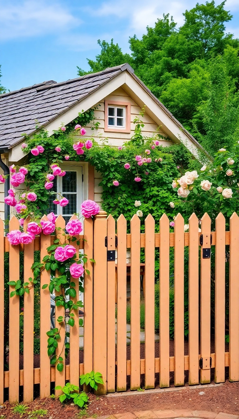 21 Cozy French Country Exteriors That Invite You to Relax and Unwind! - 16. Beautifully Designed Fences