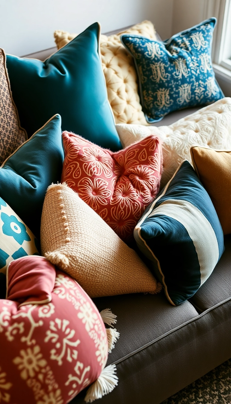 22 Renter-Friendly Decor Hacks That Will Make Your Space Shine (No Landlord Approval Needed!) - 9. Customizable Throw Pillows