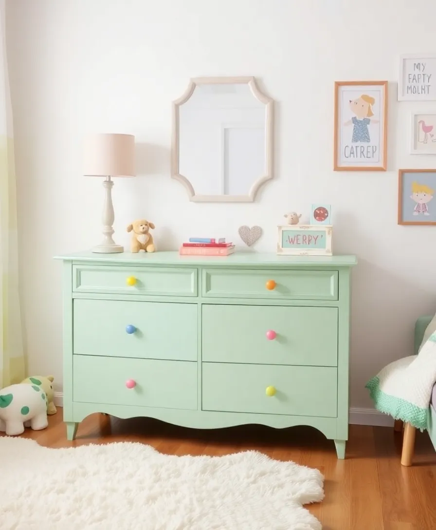 15 Stylish Kids' Room Furniture Ideas That Are Both Functional and Fun (Don't Miss #9!) - 8. Vintage-Inspired Dressers