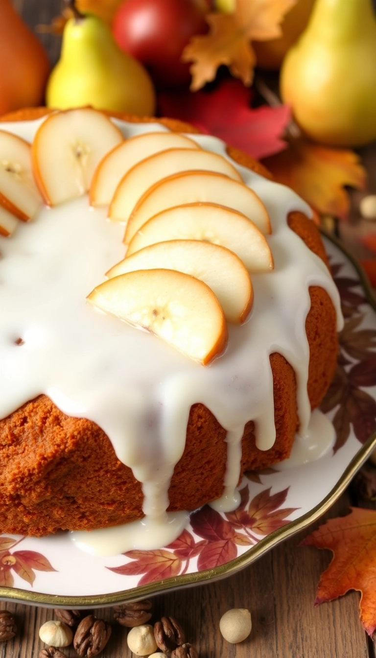 21 Fall-Themed Cake Ideas That'll Make Your Taste Buds Dance! - 7. Spiced Pear Cake