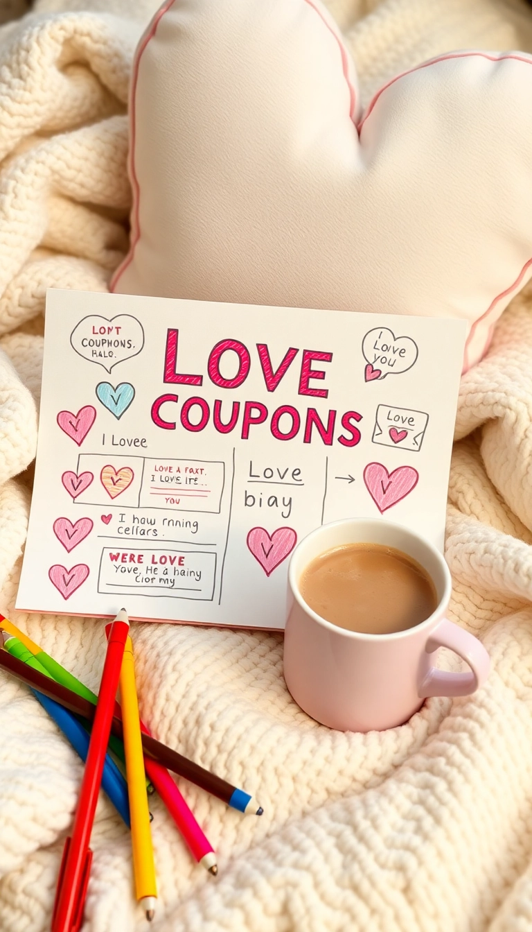 21 Cute Valentine's Day Gifts for Him That Will Melt His Heart (You Won't Believe #7!) - 2. Handwritten Love Coupons