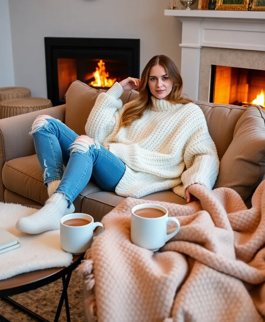 15 Cozy Winter Clothing Ideas That Will Make You Look Stylish and Feel Warm - 1. Oversized Knit Sweaters