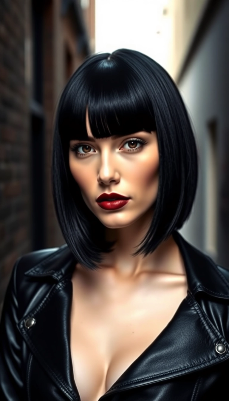 27 Short Goth Haircuts That'll Make You Stand Out in a Crowd (You Won't Believe #15!) - 7. Bold Bangs