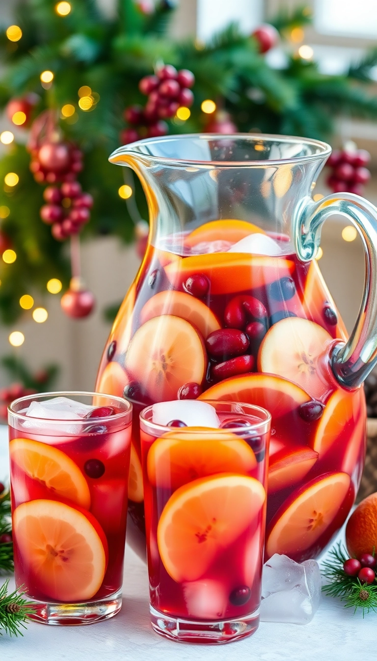 19 Christmas Drinks Ideas That'll Make Your Holiday Parties Sparkle! - 9. Winter Sangria