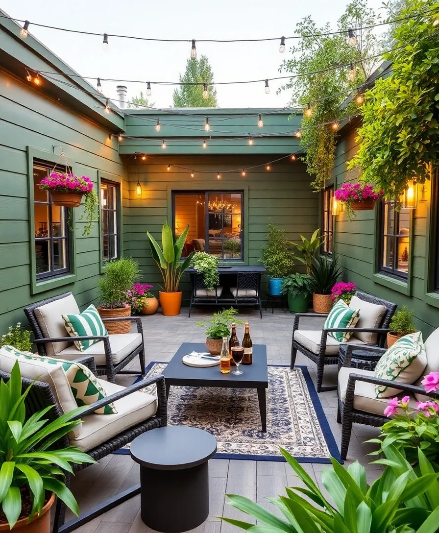 19 Modern Green Board Inspirations That Will Revamp Your Space! (Check Out #4!) - 8. Lush Green Board Outdoor Space