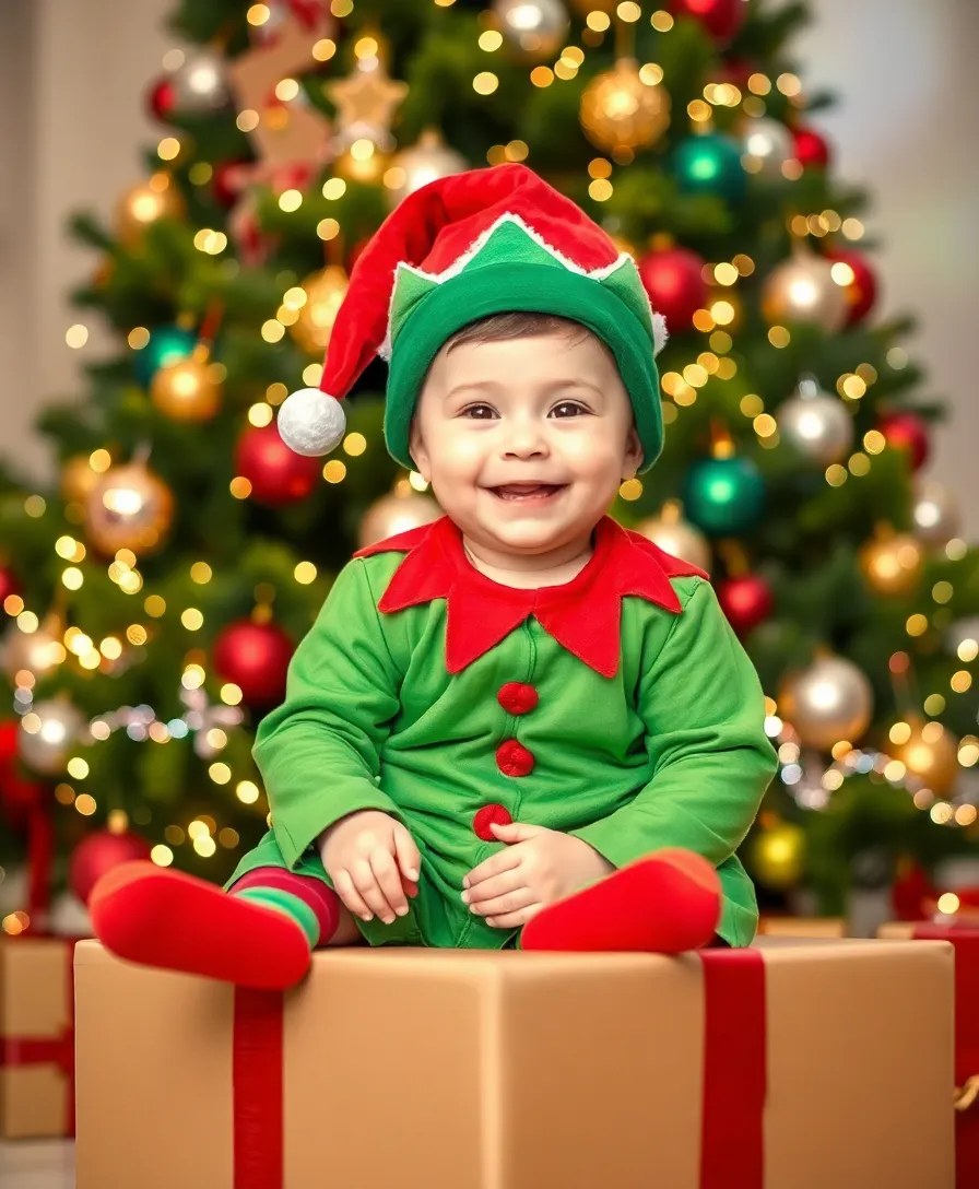 25 Adorable Baby Christmas Outfits That Will Melt Your Heart (Wait Until You See #17!) - 3. Cute Elf Costume