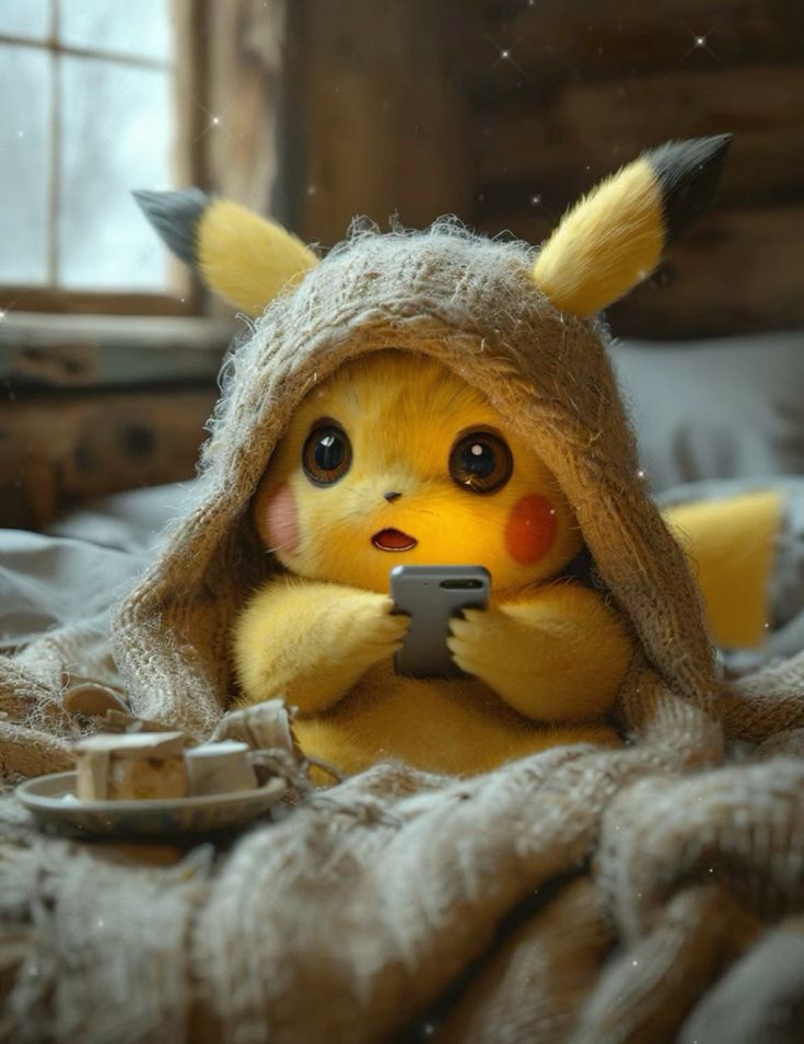 10 Kawaii Pikachu Wallpapers That Will Melt Your Heart (Don’t Miss #3!) - 1. Cozy Pikachu Moments