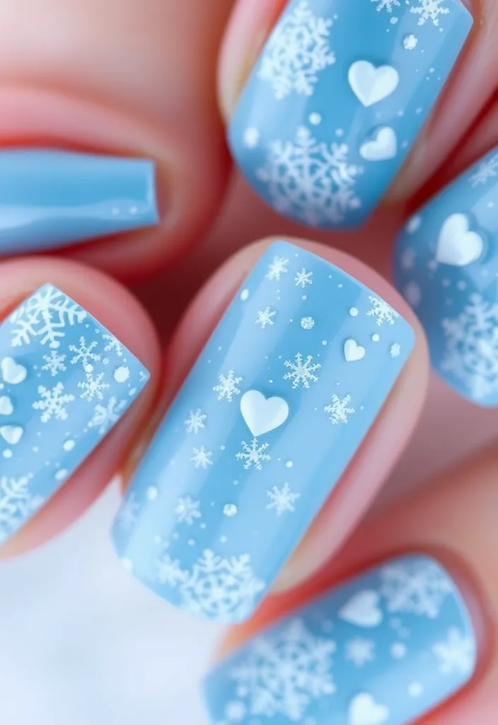 13 Fun Valentine's Nails for Kids That Will Make Their Day Extra Special! - 13. Seasonal Sparkles