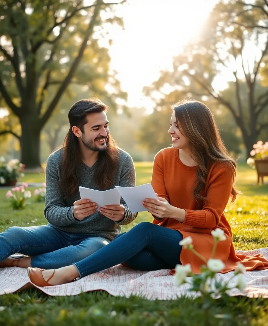 20 Unforgettable Valentine's Day Photo Shoot Ideas That Couples Will Adore (You’ll Love #12!) - 9. Love Letter Exchange