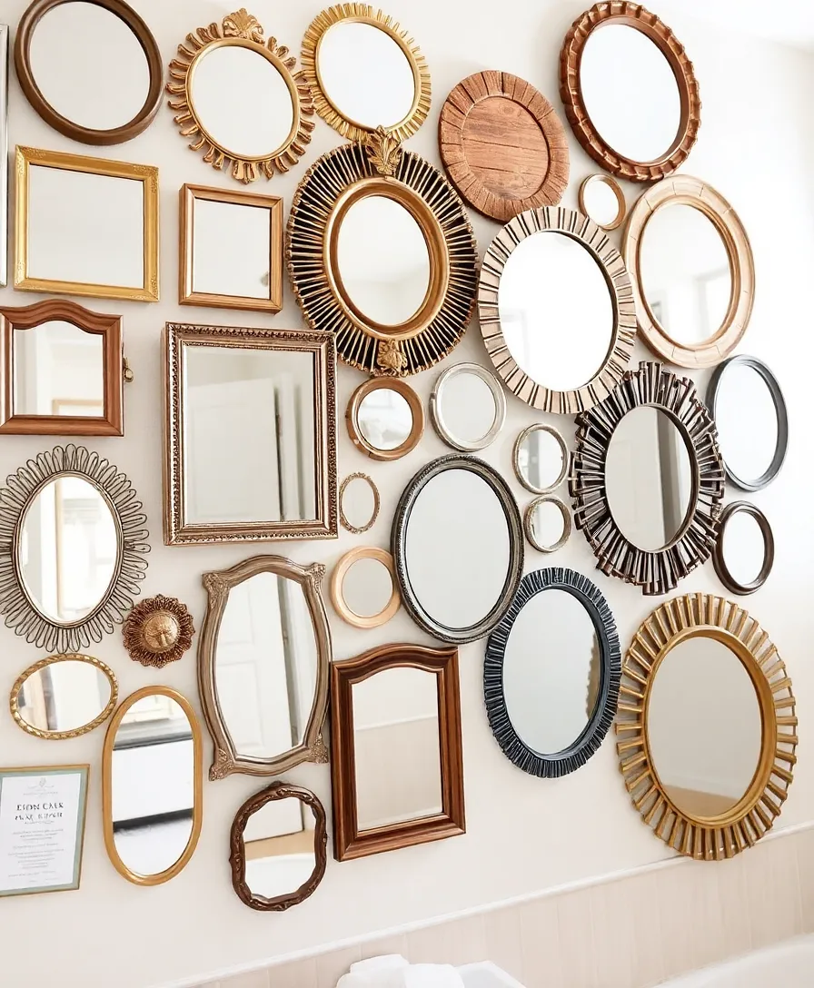 Fightssssssssssssssssss Bathroom: Transform Your Space with These 10 Ideas! - 8. Creative Mirror Displays